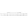 Paniers à gabions arqués 4 pcs 400x50x40/60 cm Fer galvanisé 556268556268