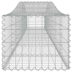 Paniers à gabions arqués 4 pcs 400x50x40/60 cm Fer galvanisé 556268556268