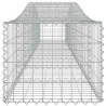 Paniers à gabions arqués 4 pcs 400x50x40/60 cm Fer galvanisé 556268556268