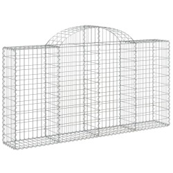 Paniers à gabions arqués 6 pcs 200x30x100/120 cm Fer galvanisé 556270556270