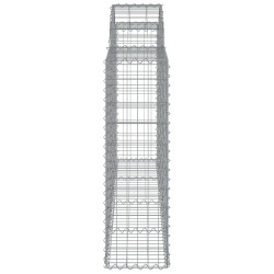 Paniers à gabions arqués 6 pcs 200x30x100/120 cm Fer galvanisé 556270556270