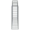 Paniers à gabions arqués 6 pcs 200x30x100/120 cm Fer galvanisé 556270556270