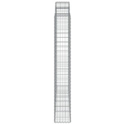 Paniers à gabions arqués 2 pcs 200x30x200/220 cm fer galvanisé 556271556271