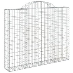 Paniers à gabions arqués 3 pcs 200x30x160/180 cm Fer galvanisé 556274556274