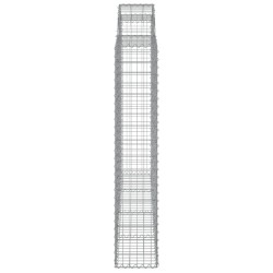 Paniers à gabions arqués 2 pcs 200x30x160/180 cm Fer galvanisé 556275556275