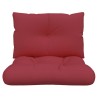 Coussins de palette lot de 2 rouge bordeaux tissu 556276556276