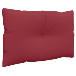 Coussins de palette lot de 2 rouge bordeaux tissu 556276556276