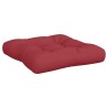 Coussins de palette lot de 2 rouge bordeaux tissu 556276556276