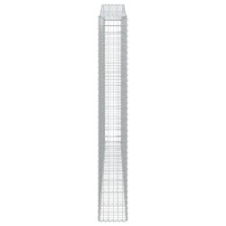 Paniers à gabions arqués 2 pcs 400x30x220/240 cm Fer galvanisé 556278556278