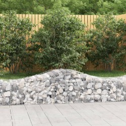 Paniers à gabions arqués 8 pcs 200x50x40/60 cm fer galvanisé 556280556280