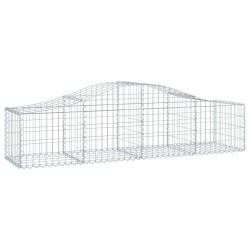 Paniers à gabions arqués 8 pcs 200x50x40/60 cm fer galvanisé 556280556280