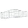 Paniers à gabions arqués 8 pcs 200x50x40/60 cm fer galvanisé 556280556280