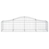 Paniers à gabions arqués 8 pcs 200x50x40/60 cm fer galvanisé 556280556280