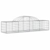Paniers à gabions arqués 9 pcs 200x50x40/60 cm fer galvanisé 556282556282