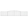 Paniers à gabions arqués 4 pcs 400x50x60/80 cm Fer galvanisé 556286556286