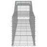 Paniers à gabions arqués 4 pcs 400x50x60/80 cm Fer galvanisé 556286556286
