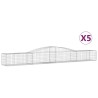 Paniers à gabions arqués 5 pcs 400x50x40/60 cm Fer galvanisé 556287556287