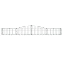 Paniers à gabions arqués 5 pcs 400x50x40/60 cm Fer galvanisé 556287556287
