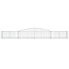 Paniers à gabions arqués 5 pcs 400x50x40/60 cm Fer galvanisé 556287556287