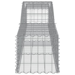 Paniers à gabions arqués 5 pcs 400x50x40/60 cm Fer galvanisé 556287556287