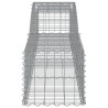 Paniers à gabions arqués 5 pcs 400x50x40/60 cm Fer galvanisé 556287556287