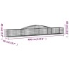 Paniers à gabions arqués 5 pcs 400x50x40/60 cm Fer galvanisé 556287556287