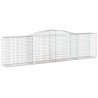 Paniers à gabions arqués 3 pcs 400x50x100/120 cm Fer galvanisé 556288556288