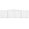 Paniers à gabions arqués 3 pcs 400x50x100/120 cm Fer galvanisé 556288556288