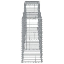 Paniers à gabions arqués 3 pcs 400x50x100/120 cm Fer galvanisé 556288556288