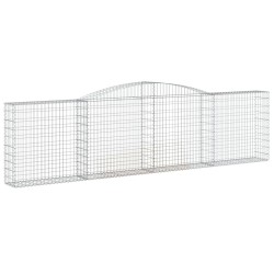 Paniers à gabions arqués 3 pcs 400x30x100/120 cm Fer galvanisé 556290556290