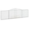 Paniers à gabions arqués 3 pcs 400x30x100/120 cm Fer galvanisé 556290556290