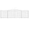 Paniers à gabions arqués 3 pcs 400x30x100/120 cm Fer galvanisé 556290556290