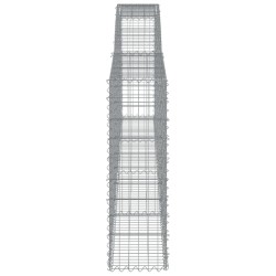 Paniers à gabions arqués 3 pcs 400x30x100/120 cm Fer galvanisé 556290556290