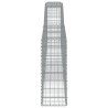 Paniers à gabions arqués 4 pcs 400x30x80/100 cm Fer galvanisé 556291556291