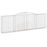 Paniers à gabions arqués 3 pcs 400x30x120/140 cm Fer galvanisé 556307556307