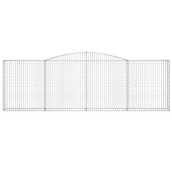 Paniers à gabions arqués 3 pcs 400x30x120/140 cm Fer galvanisé 556307556307
