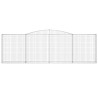 Paniers à gabions arqués 3 pcs 400x30x120/140 cm Fer galvanisé 556307556307