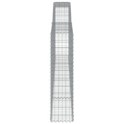 Paniers à gabions arqués 3 pcs 400x30x120/140 cm Fer galvanisé 556307556307