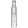 Paniers à gabions arqués 3 pcs 400x30x120/140 cm Fer galvanisé 556307556307
