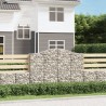 Paniers à gabions arqués 3 pcs 200x30x140/160 cm Fer galvanisé 556310556310