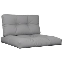Coussins de palette lot de 2 gris tissu 556311556311