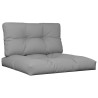 Coussins de palette lot de 2 gris tissu 556311556311