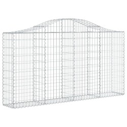 Paniers à gabions arqués 6 pcs 200x30x100/120 cm Fer galvanisé 556314556314