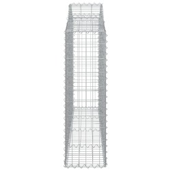 Paniers à gabions arqués 6 pcs 200x30x100/120 cm Fer galvanisé 556314556314