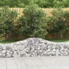 Paniers à gabions arqués 7 pcs 200x50x40/60 cm fer galvanisé 556315556315