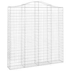 Paniers à gabions arqués 3 pcs 200x30x200/220 cm fer galvanisé 556318556318