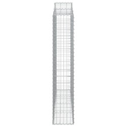 Paniers à gabions arqués 3 pcs 200x30x160/180 cm Fer galvanisé 556320556320
