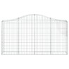 Paniers à gabions arqués 5 pcs 200x30x100/120 cm Fer galvanisé 556324556324
