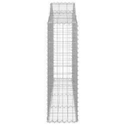 Paniers à gabions arqués 5 pcs 200x30x100/120 cm Fer galvanisé 556324556324
