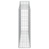Paniers à gabions arqués 5 pcs 200x30x100/120 cm Fer galvanisé 556324556324